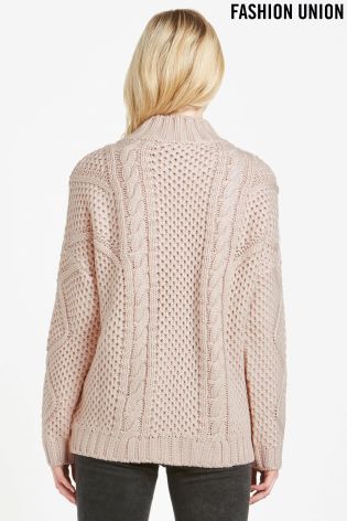 Fashion Union Cable Knit Jumper